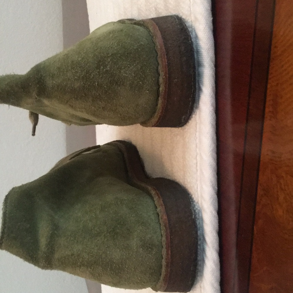 ITALIAN OLIVE SUEDE CREPE SOLE CHUKKA BOOT SZ 39 - Picture 5 of 8